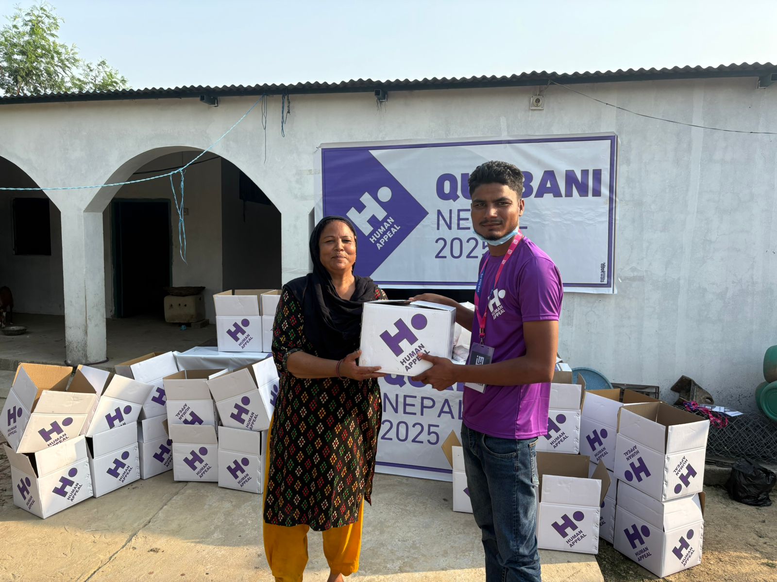 Human Appeal team supporting communities in Nepal