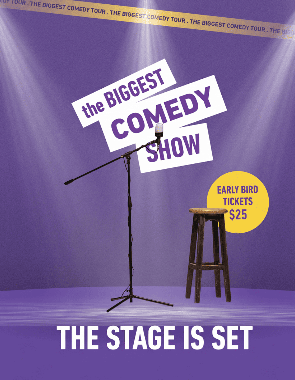 The stage is set &mdash; the 2026 comedy show