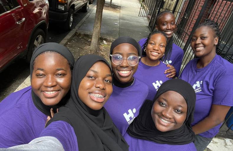 USA volunteers after volunteering at a local pantry