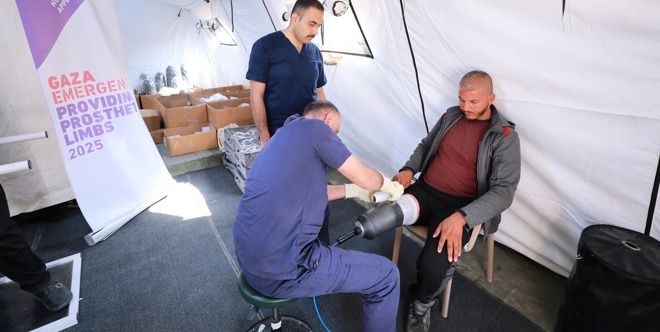 Prosthetics for the injured in Gaza 