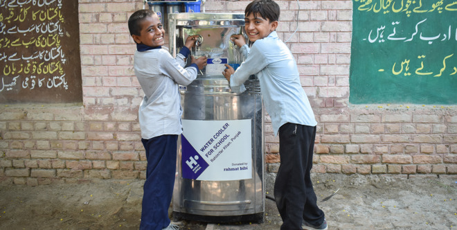Water cooler for Pakistan schools