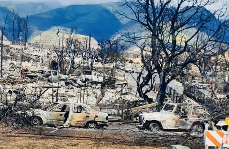Aftermath of the fires on Maui