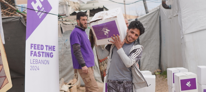 In Lebanon, we provided food parcels to Syrian, Lebanese, Palestinian families in Arsal, Saida, and Akkar.