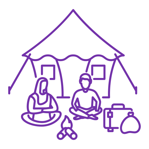 A graphic depicting Distributed to each family on average